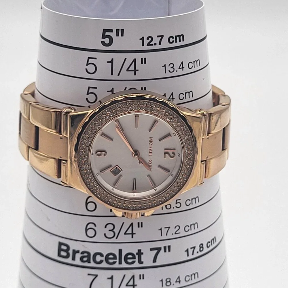 Michael Kors Women's Ritz MK5921 Rose Gold Stainless-Steel Quartz Watch - Picture 13 of 13